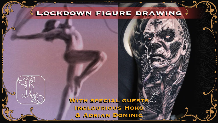Lockdown Figure Drawing Session with Inglourious Hoko and Adrian Dominic