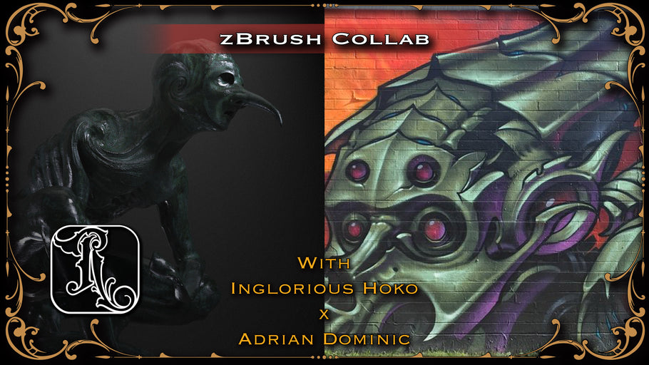 zBrush Demo with the Inglorious Hoko and Adrian Dominic