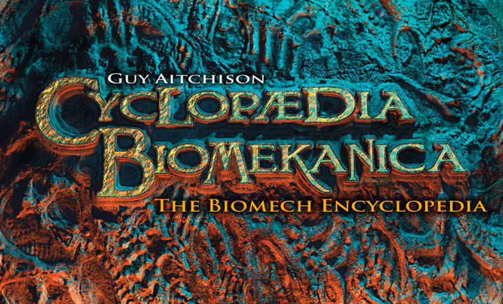 The Biomech Encyclopedia was in production for over eight years and involves the artwork and efforts of nearly 150 artists.